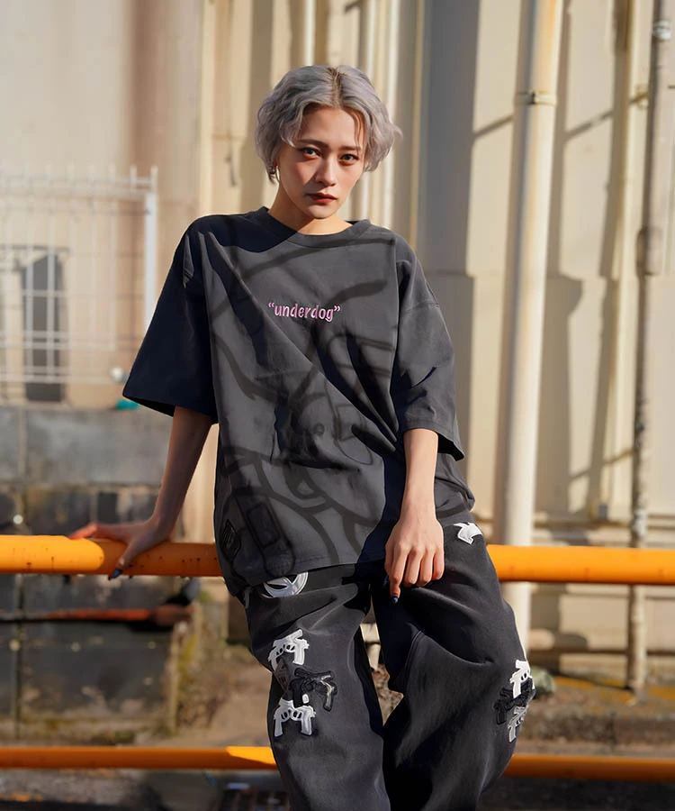 JACKROSE(ジャックローズ) |【GALFY×GALLIS ADDICTION】B-BOY的犬とリスピグメント SS TEE *セットアップ対応(MENS)