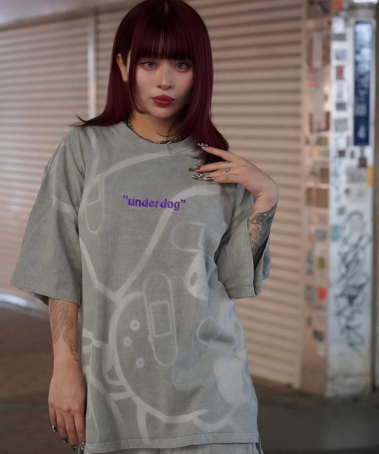 JACKROSE(ジャックローズ) |【GALFY×GALLIS ADDICTION】B-BOY的犬とリスピグメント SS TEE *セットアップ対応(MENS)