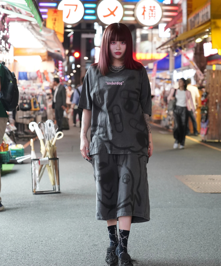 JACKROSE(ジャックローズ) |【GALFY×GALLIS ADDICTION】B-BOY的犬とリスピグメント SS TEE *セットアップ対応(MENS)