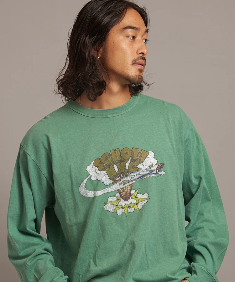 JACKROSE(ジャックローズ) |Schott/ショット AIRPLAIN LS T-SHIRT(MENS)