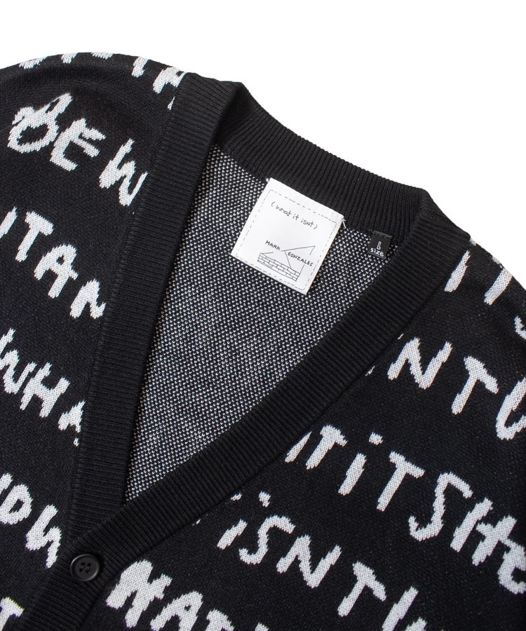 JACKROSE(ジャックローズ) |What it isNt-MG/ワットイットイズントバイマークゴンザレス 総柄ジャカードVネックカーディガン(MENS)