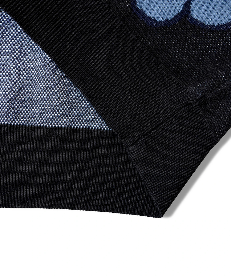JACKROSE(ジャックローズ) |What it isNt-MG/ワットイットイズントバイマークゴンザレス 総柄ジャカードVネックカーディガン(MENS)