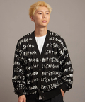 JACKROSE(ジャックローズ) |What it isNt-MG/ワットイットイズントバイマークゴンザレス 総柄ジャカードVネックカーディガン(MENS)