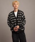 JACKROSE(ジャックローズ) |What it isNt-MG/ワットイットイズントバイマークゴンザレス 総柄ジャカードVネックカーディガン(MENS)