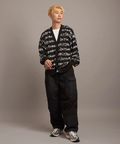 JACKROSE(ジャックローズ) |What it isNt-MG/ワットイットイズントバイマークゴンザレス 総柄ジャカードVネックカーディガン(MENS)