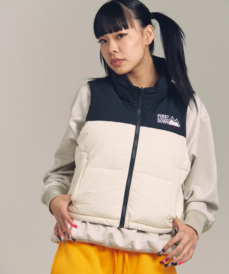 JACKROSE(ジャックローズ) |FIRST DOWN/ファーストダウン SHORT BUBBLE DOWN VEST MICROFT(WOMENS)