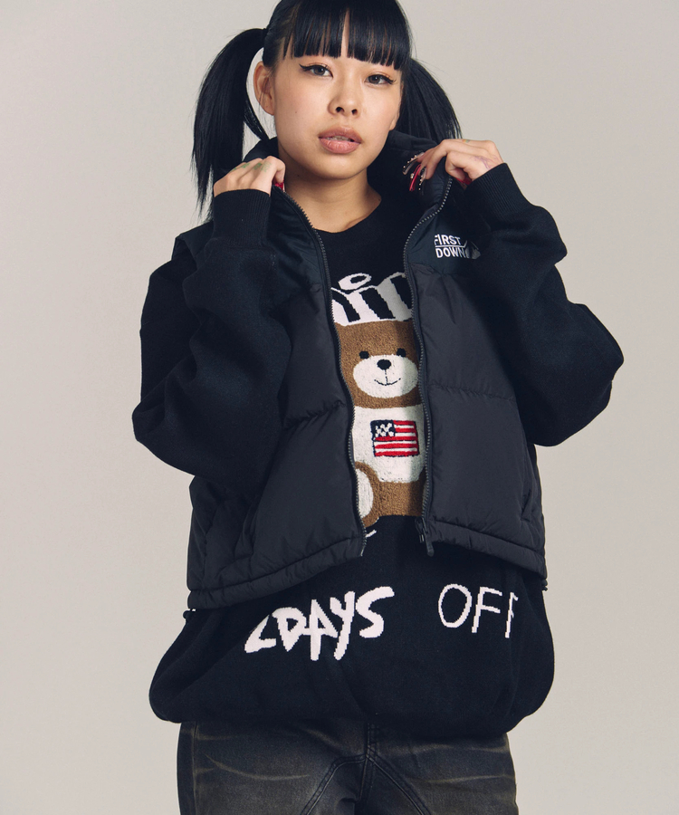 JACKROSE(ジャックローズ) |FIRST DOWN/ファーストダウン SHORT BUBBLE DOWN VEST MICROFT(WOMENS)
