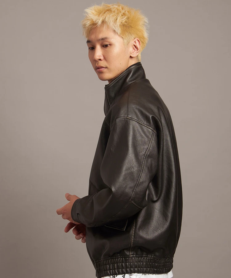 JACKROSE(ジャックローズ) |JE- ヴィーガンレザー・ STAND BLOUSON(MENS)