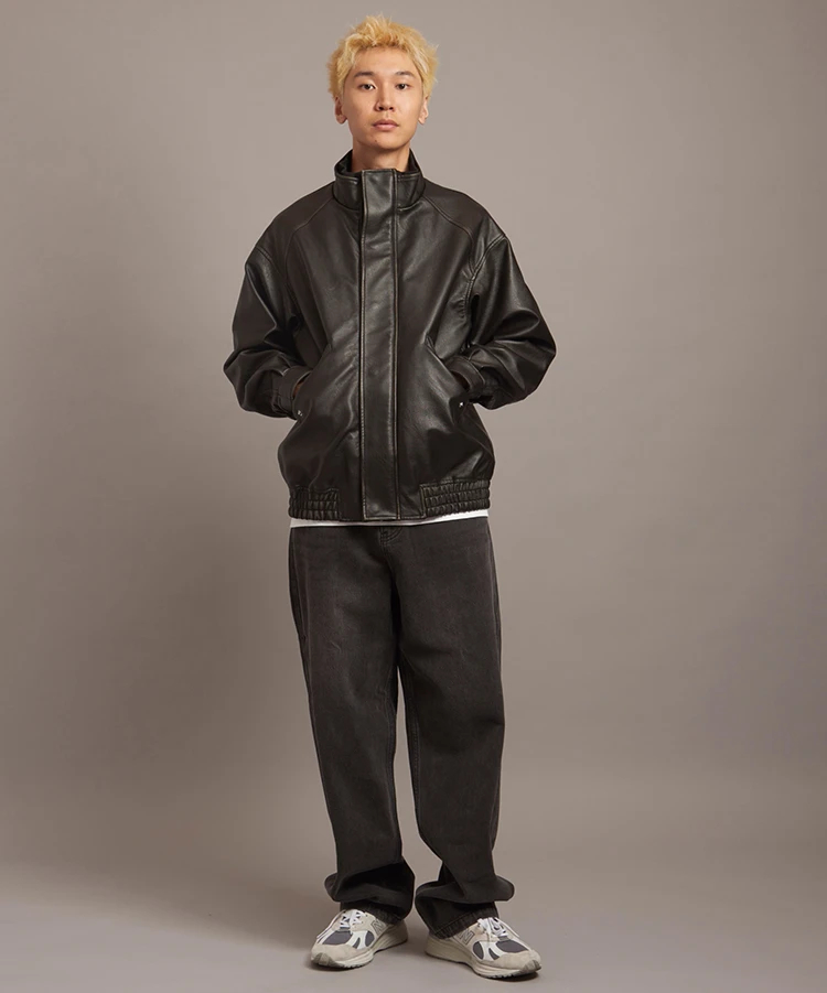 JACKROSE(ジャックローズ) |JE- ヴィーガンレザー・ STAND BLOUSON(MENS)