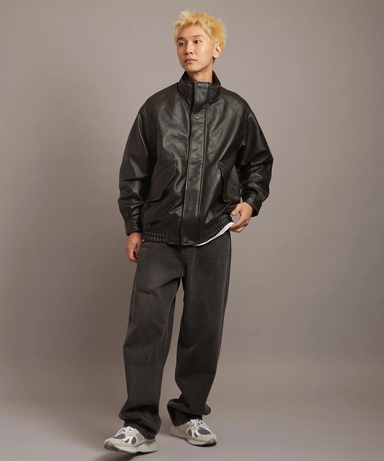 JACKROSE(ジャックローズ) |JE- ヴィーガンレザー・ STAND BLOUSON(MENS)