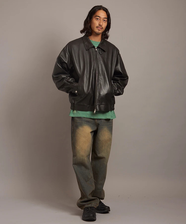 SKOOKUM / スクーカム JE LAMB LEATHER DRIZZLER JACKET(MENS)｜ファッション通販 SANKO  BAZAAR（サンコーバザール）