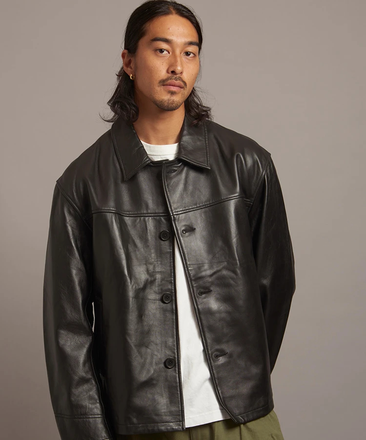 SKOOKUM / スクーカム JE LAMB LEATHER CAR COAT(MENS)｜ファッション通販 SANKO  BAZAAR（サンコーバザール）