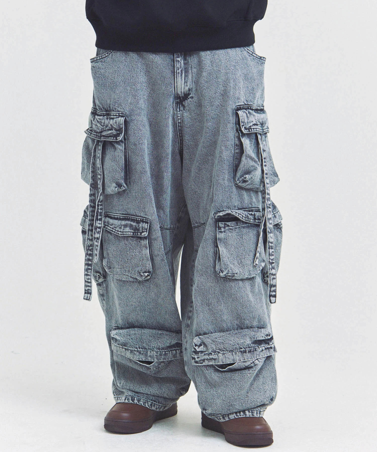 JACKROSE(ジャックローズ) |GA DENIM PARACHUTE CARGO PANTS(MENS)