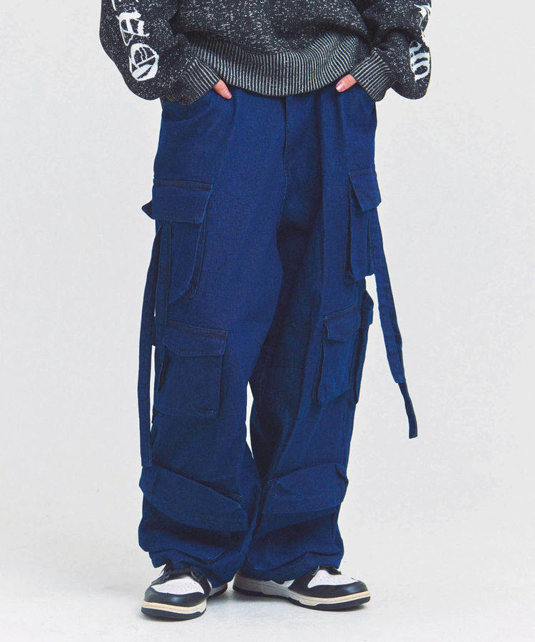 JACKROSE(ジャックローズ) |GA DENIM PARACHUTE CARGO PANTS(MENS)