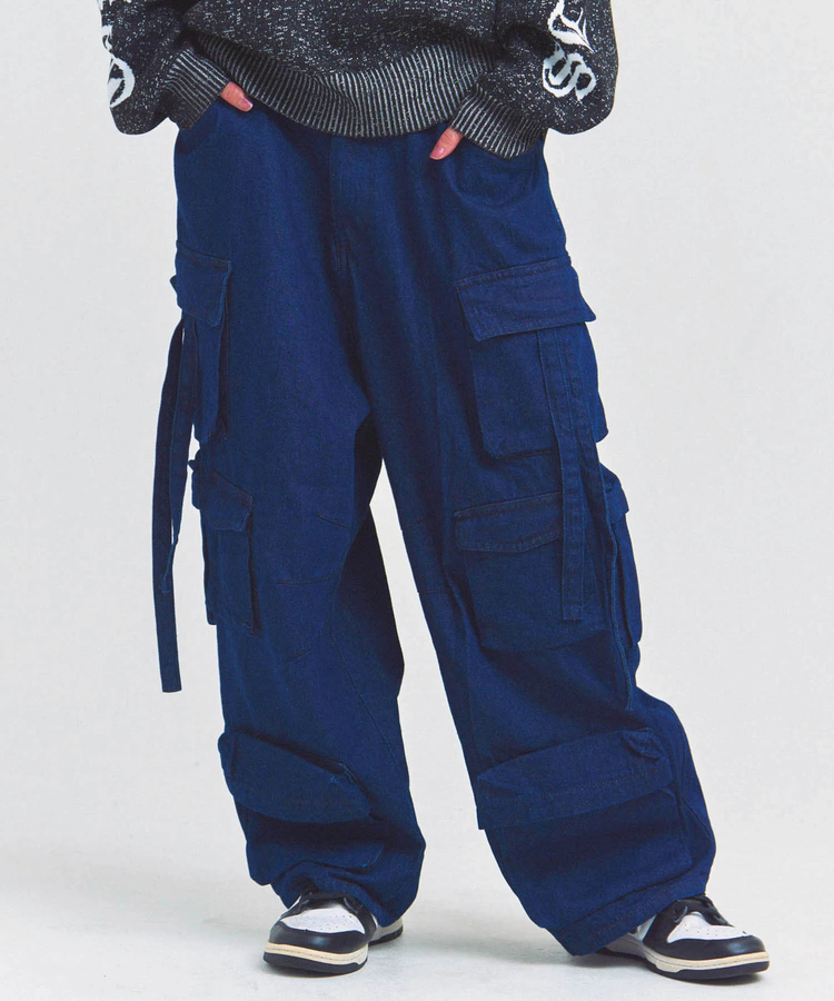 JACKROSE(ジャックローズ) |GA DENIM PARACHUTE CARGO PANTS(MENS)