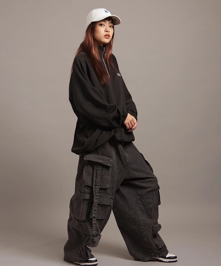 JACKROSE(ジャックローズ) |JE-ロゴ&ハート・ハーフZIPスウェット(MENS)