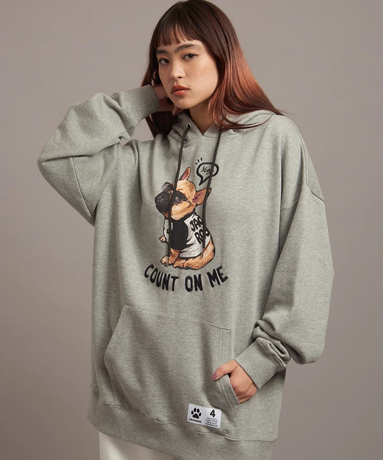 JACKROSE(ジャックローズ) |JE-DOG&CAT.Nikukyu-プルオーバーパーカー(MENS)