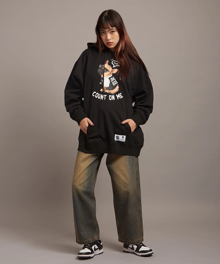 JACKROSE(ジャックローズ) |JE-DOG&CAT.Nikukyu-プルオーバーパーカー(MENS)