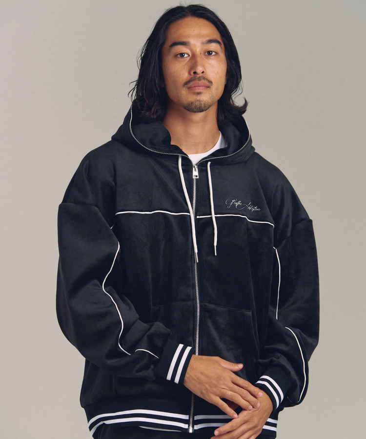 JACKROSE(ジャックローズ) |GA VELOR TRACK ZIP HOODIE *セットアップ対応(MENS)