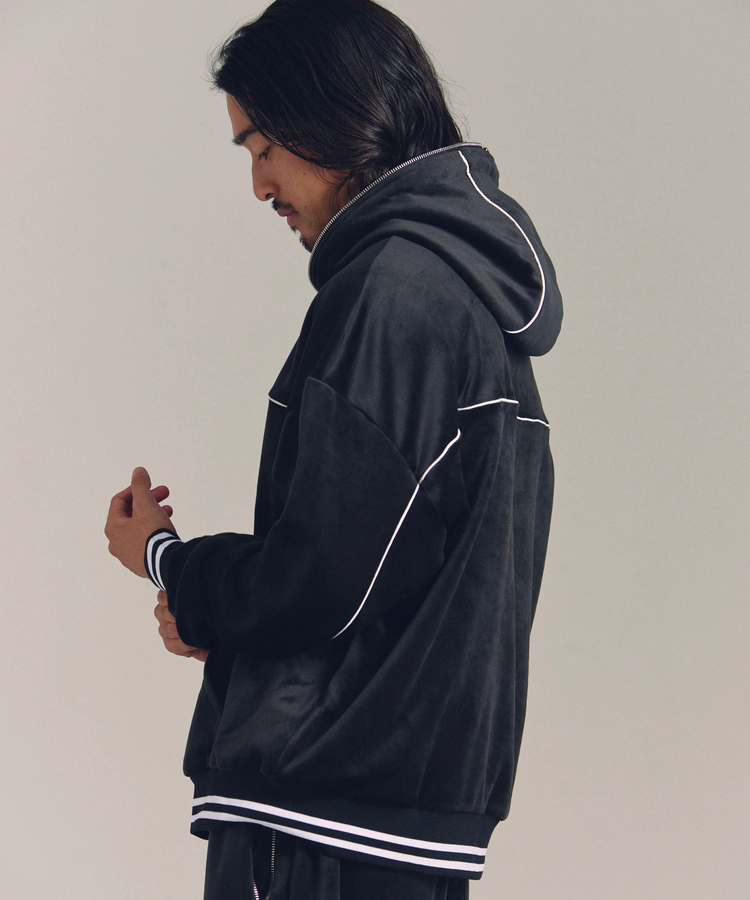 JACKROSE(ジャックローズ) |GA VELOR TRACK ZIP HOODIE *セットアップ対応(MENS)