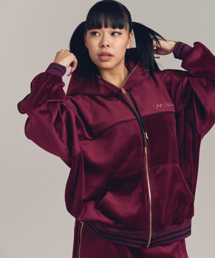 JACKROSE(ジャックローズ) |GA VELOR TRACK ZIP HOODIE *セットアップ対応(MENS)