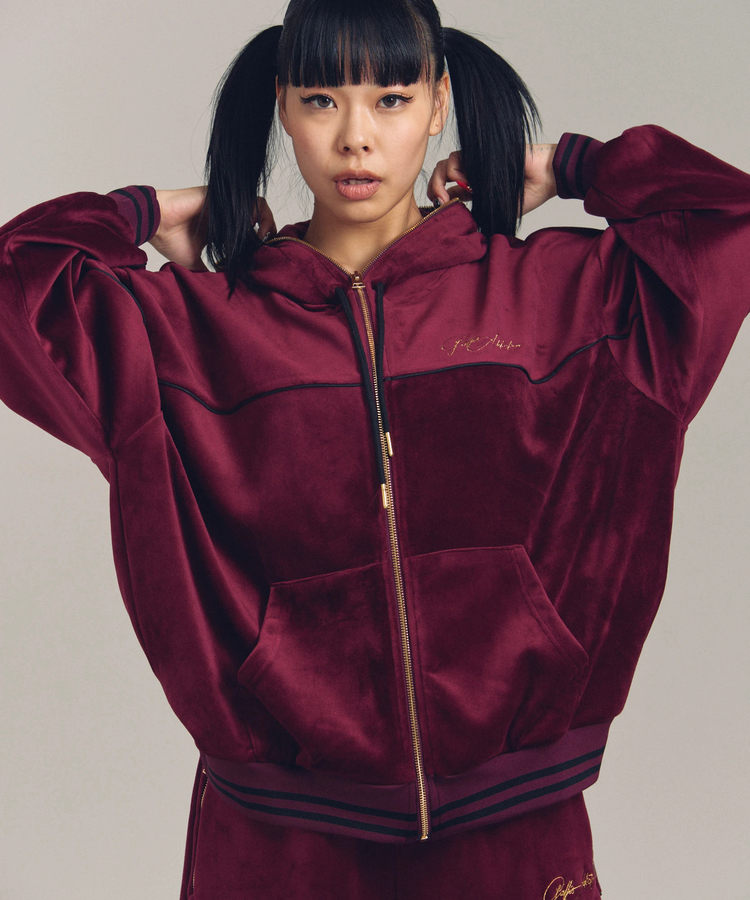 JACKROSE(ジャックローズ) |GA VELOR TRACK ZIP HOODIE *セットアップ対応(MENS)