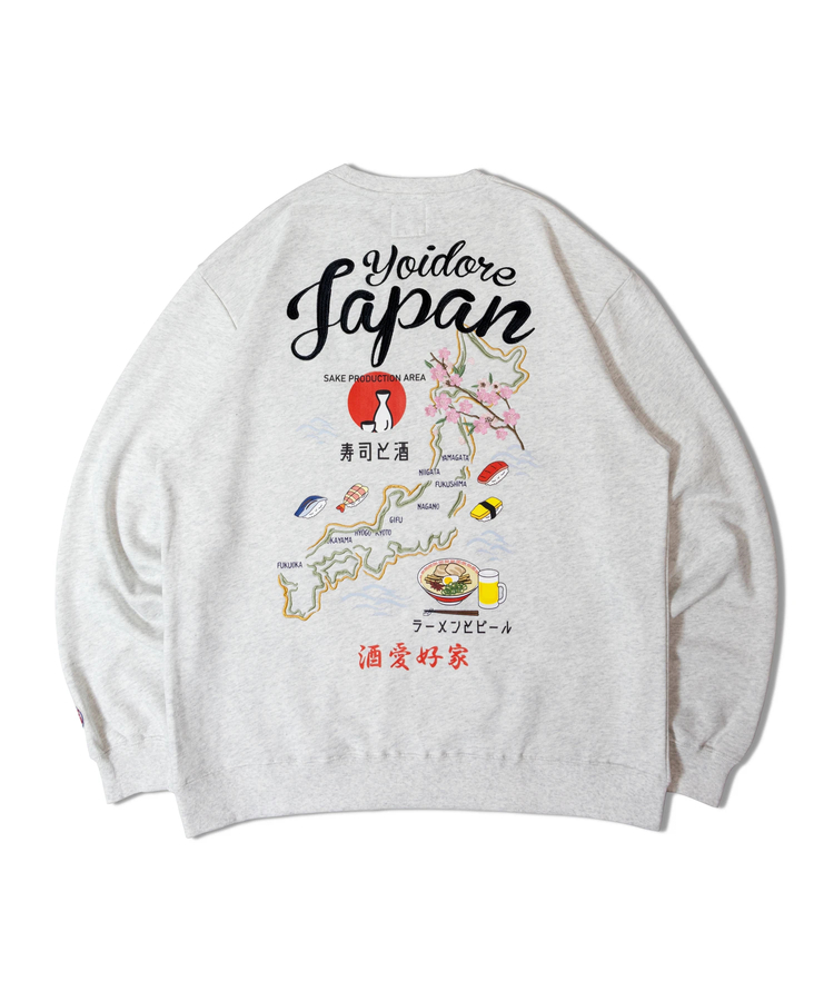 JACKROSE(ジャックローズ) |YOIDORE/酔いどれ JAPAN 寿司酒クルーネック(MENS)