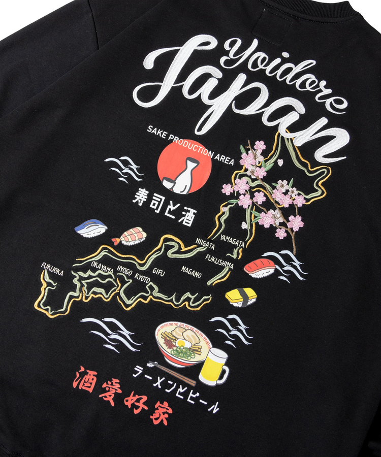 JACKROSE(ジャックローズ) |YOIDORE/酔いどれ JAPAN 寿司酒クルーネック(MENS)