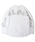 JACKROSE(ジャックローズ) |【GALFY×GALLIS ADDICTION】ぼろぼろ刺繍ロンT(MENS)