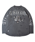 JACKROSE(ジャックローズ) |【GALFY×GALLIS ADDICTION】ぼろぼろ刺繍ロンT(MENS)