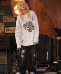 JACKROSE(ジャックローズ) |【GALFY×GALLIS ADDICTION】ぼろぼろ刺繍ロンT(MENS)