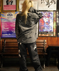 JACKROSE(ジャックローズ) |【GALFY×GALLIS ADDICTION】ぼろぼろ刺繍ロンT(MENS)