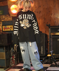 JACKROSE(ジャックローズ) |【GALFY×GALLIS ADDICTION】ぼろぼろ刺繍ロンT(MENS)