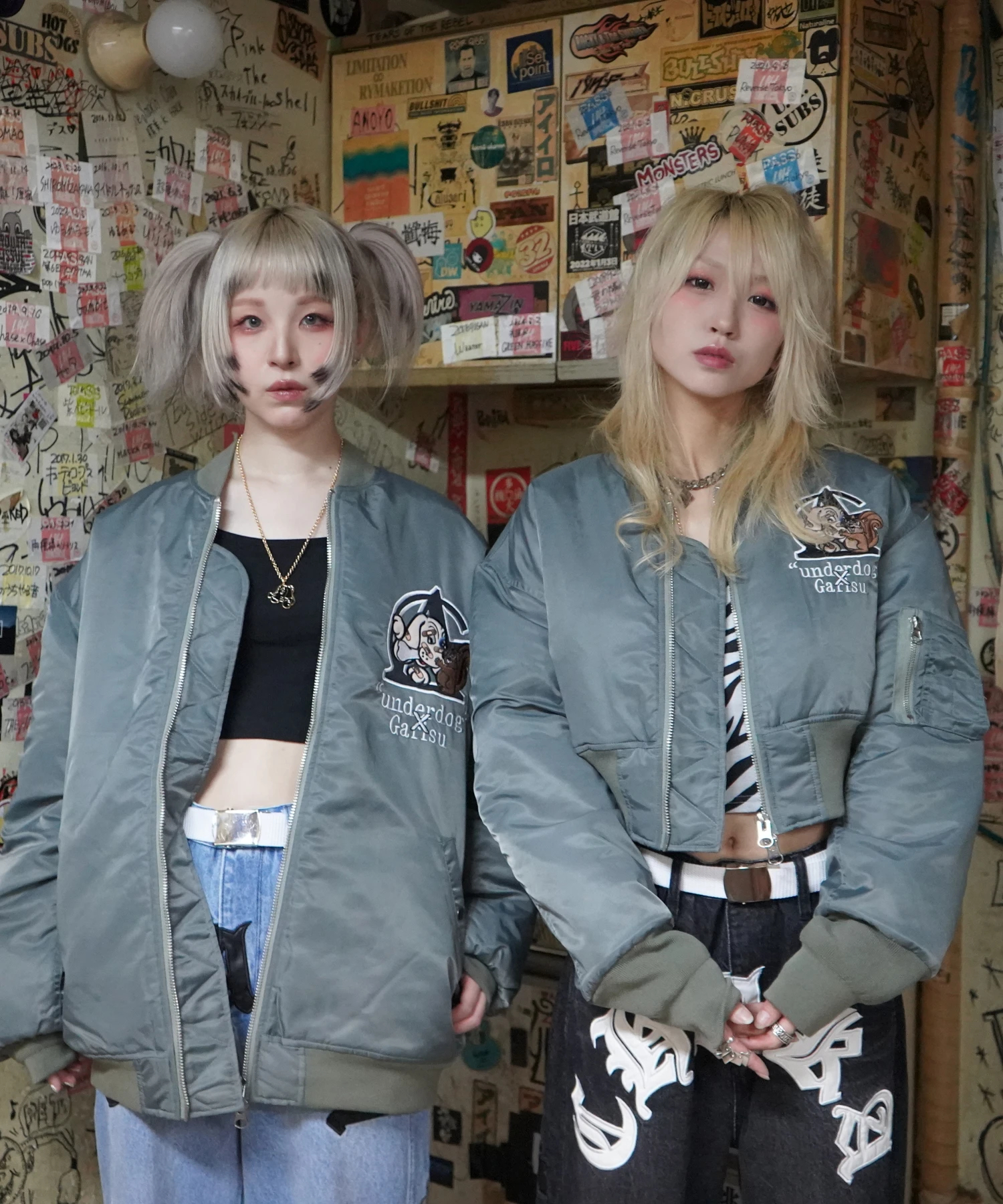 GALFY×GALLIS ADDICTION】犬とリス仲良ちMA-1(MENS/WOMENS