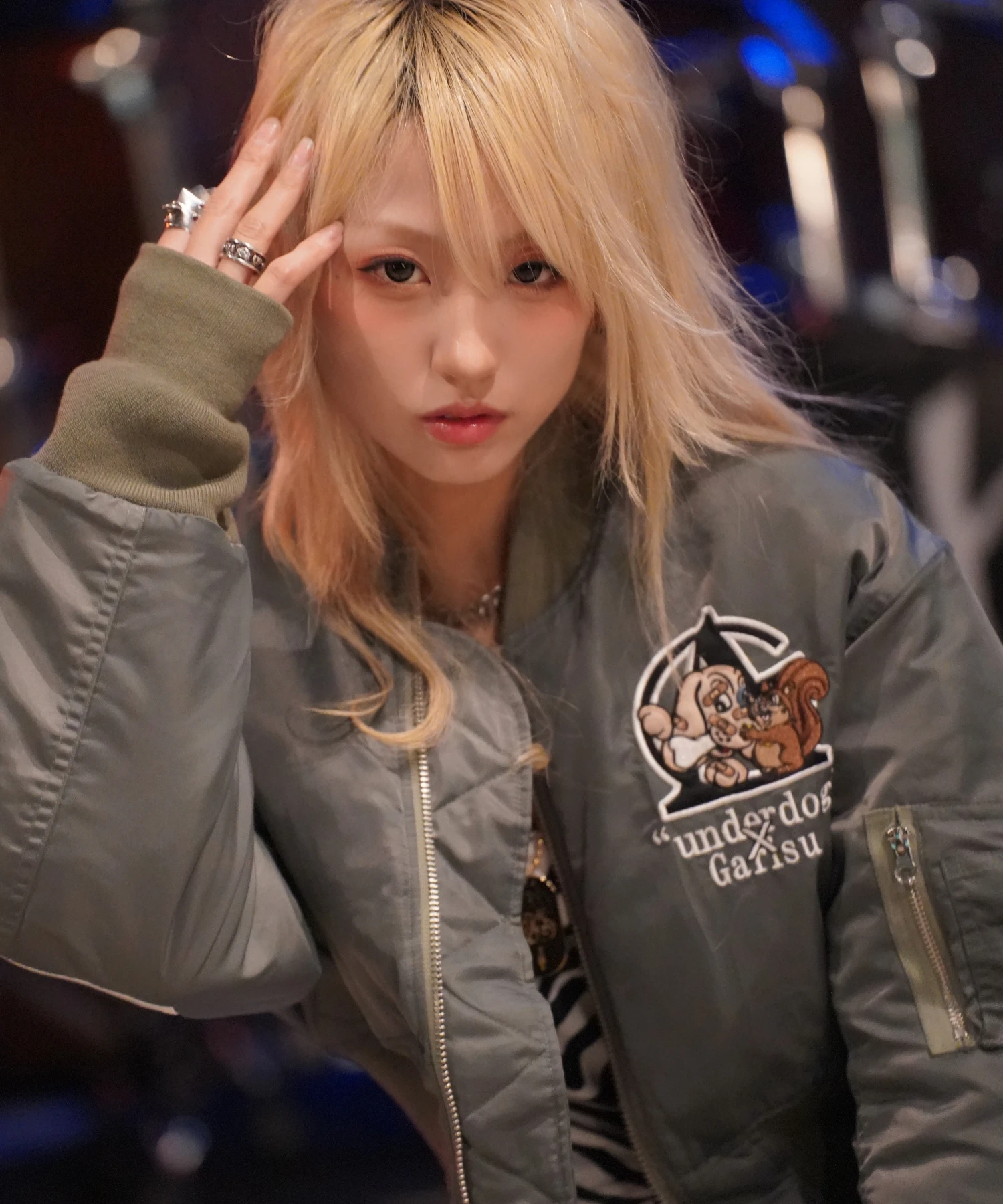 GALFY×GALLIS ADDICTION】犬とリス仲良ちMA-1(MENS/WOMENS