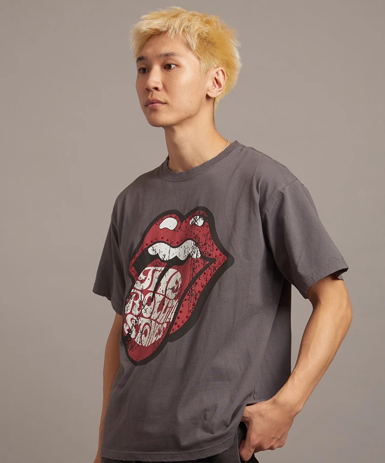 The Rolling Stones×JACKROSE】 PRINT&LINESTONE SS TEE(MENS