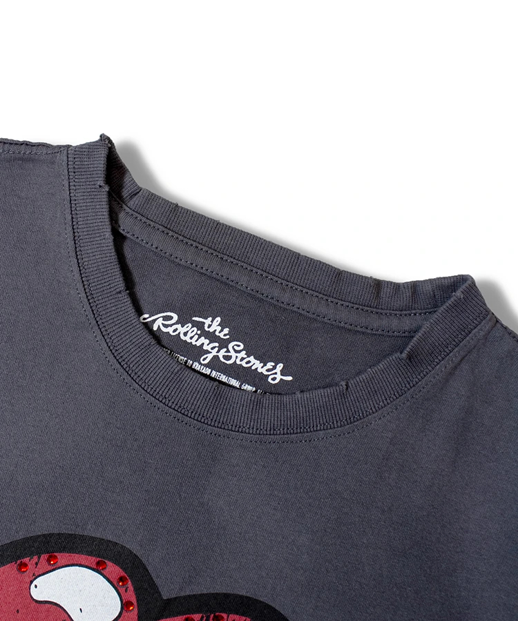 JACKROSE x THEROLLINGSTONES 別注バタフライリフレクタ The Rolling Stones×JACKROSE】Lips&Tongue ラインストーン