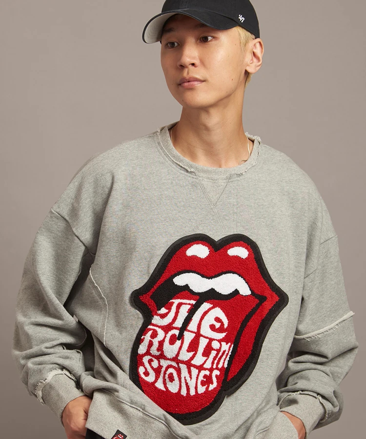 THE ROLLING STONES×JACKROSE】 サガラ刺繍切替スウェット(MENS)｜ファッション通販 SANKO  BAZAAR（サンコーバザール）