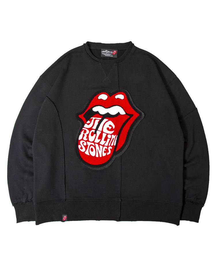 The Rolling Stones×JACKROSE】 サガラ刺繍切替スウェット(MENS