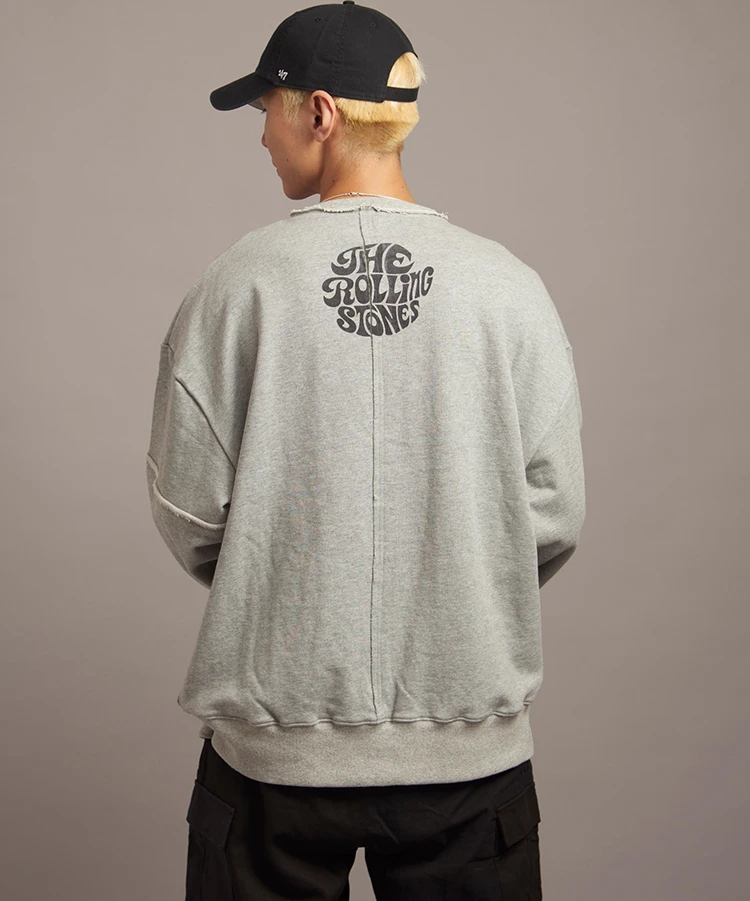 The Rolling Stones×JACKROSE】 サガラ刺繍切替スウェット(MENS
