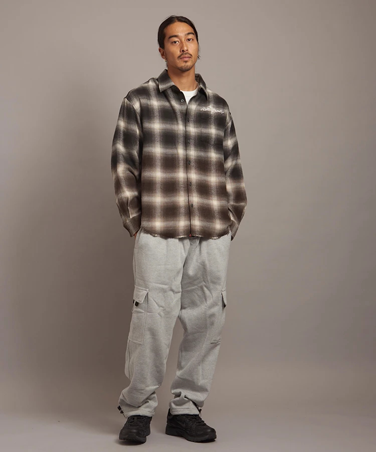 JACKROSE(ジャックローズ) |【The Rolling Stones×JACKROSE】グラデブリーチオンブレチェックLSシャツ(MENS)