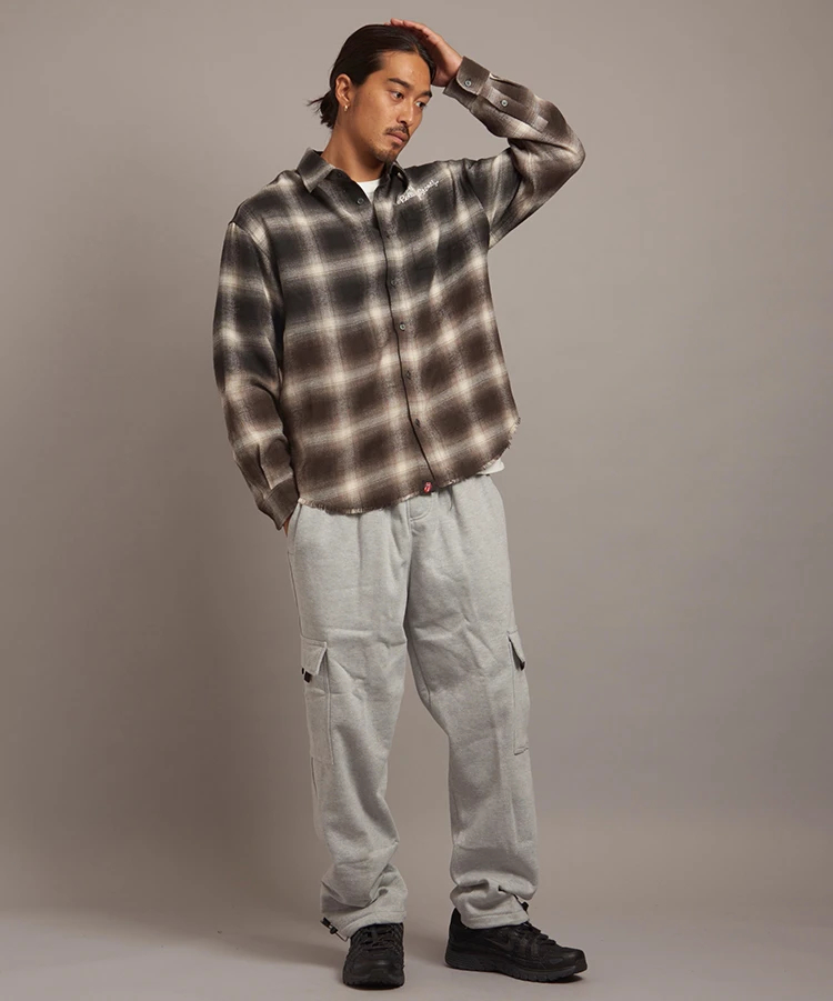 JACKROSE(ジャックローズ) |【The Rolling Stones×JACKROSE】グラデブリーチオンブレチェックLSシャツ(MENS)