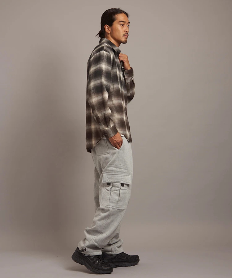 JACKROSE(ジャックローズ) |【The Rolling Stones×JACKROSE】グラデブリーチオンブレチェックLSシャツ(MENS)