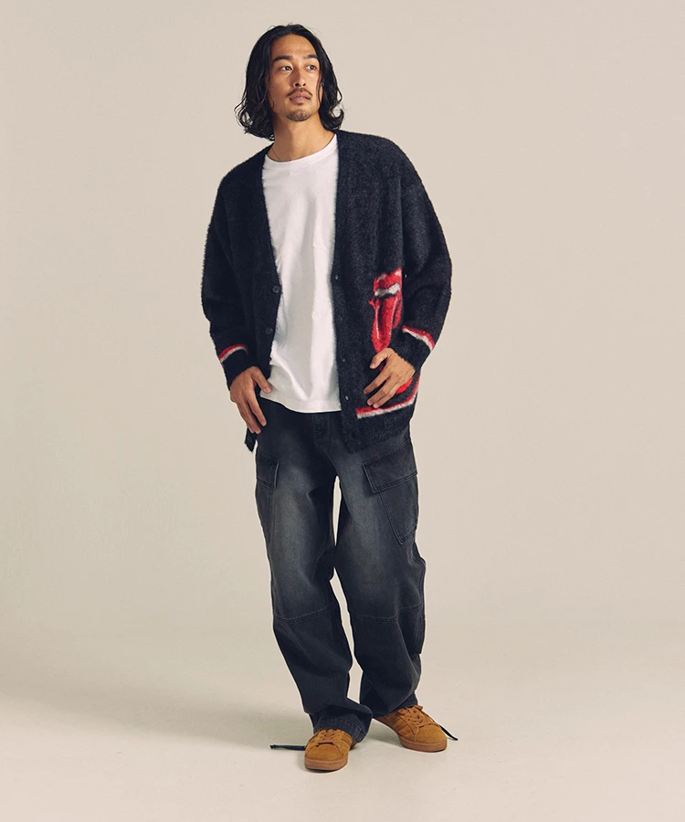 JACKROSE(ジャックローズ) |【The Rolling Stones×JACKROSE】 SHAGGY KNIT JQ CARDIGAN(MENS)