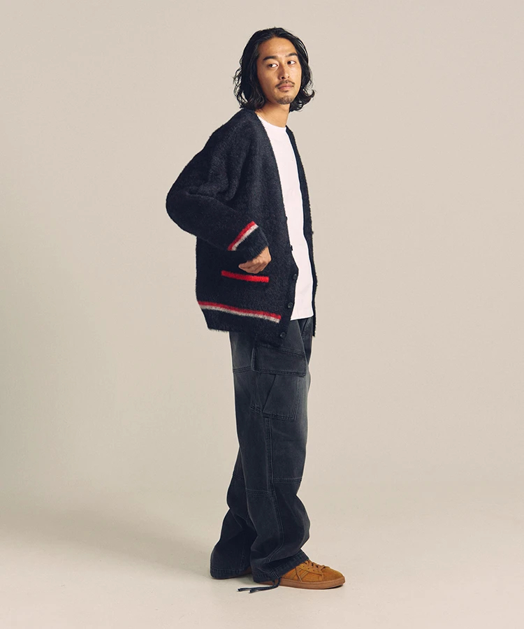 JACKROSE(ジャックローズ) |【The Rolling Stones×JACKROSE】 SHAGGY KNIT JQ CARDIGAN(MENS)
