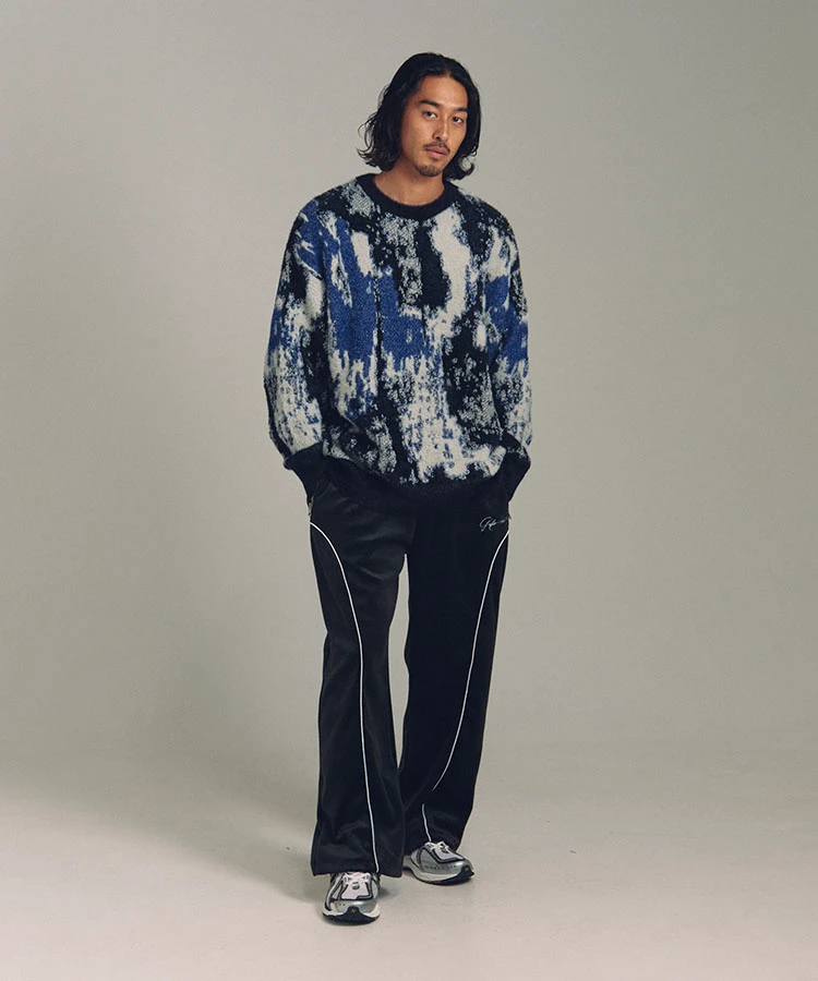 JACKROSE(ジャックローズ) |JE スプラッシュジャガードクルーニット(MENS)