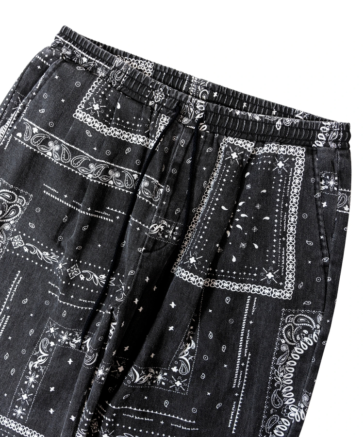 JACKROSE(ジャックローズ) |BAYCANT/ベイカント 総柄1タック ワークパンツ(MENS)