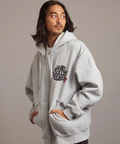 JACKROSE(ジャックローズ) |【The Rolling Stones×JACKROSE】 裏起毛サガラ刺繍ジップパーカ(MENS)