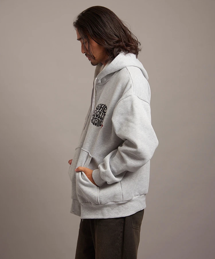 JACKROSE(ジャックローズ) |【The Rolling Stones×JACKROSE】 裏起毛サガラ刺繍ジップパーカ(MENS)