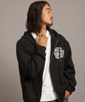 JACKROSE(ジャックローズ) |【The Rolling Stones×JACKROSE】 裏起毛サガラ刺繍ジップパーカ(MENS)